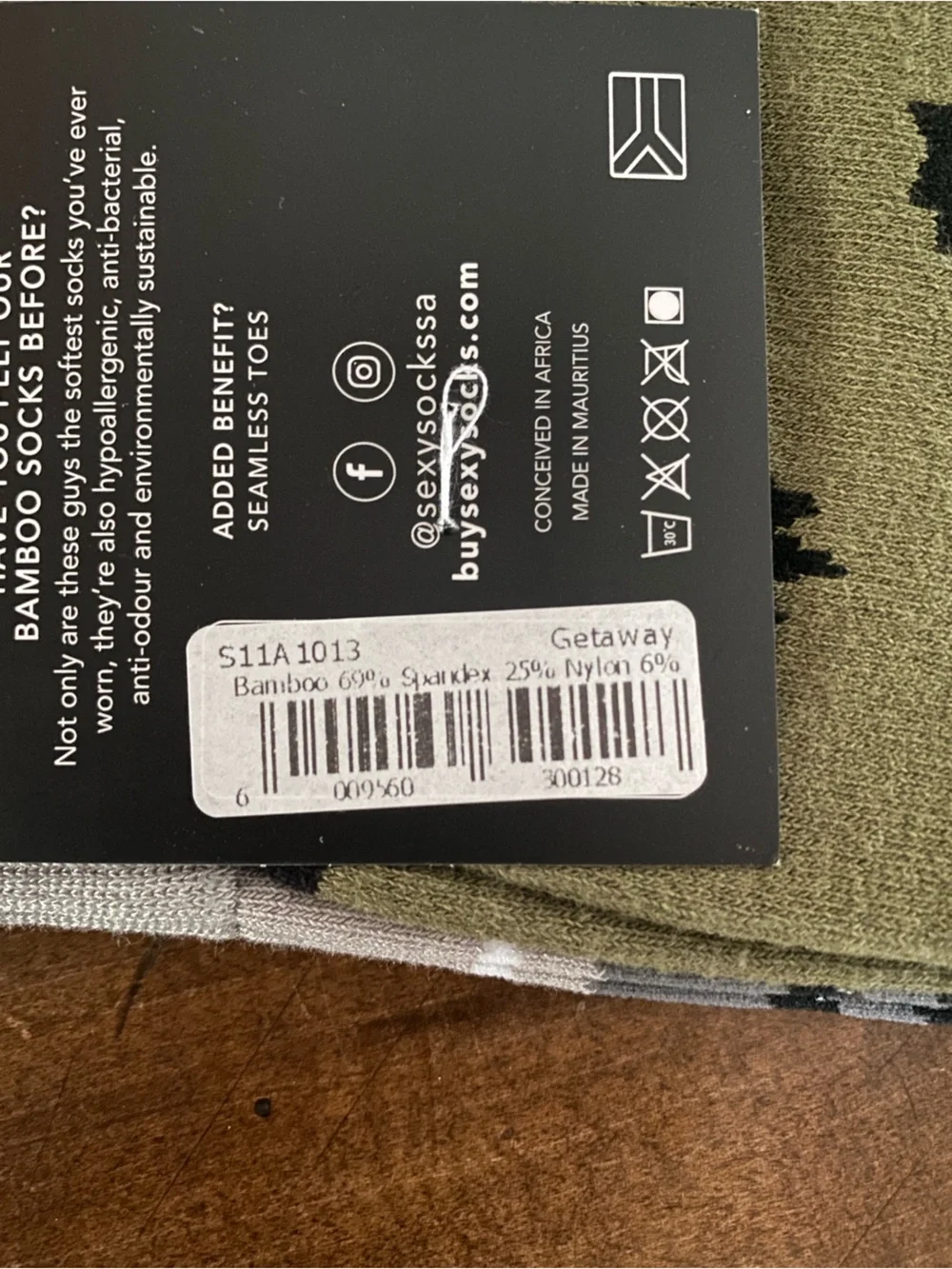 Sexy Socks Men’s Crew Socks - Olive/Gray Jeep Graphic